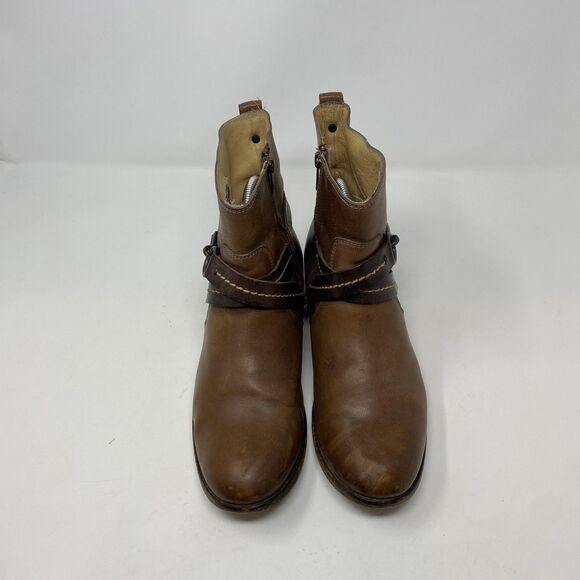 Frye Boots Womens Size 8.5 Brown Leather Harness Ankle Riding Western - Picture 4 of 12